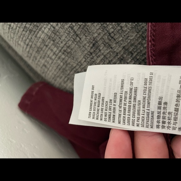 Abercrombie & Fitch Maroon Skinny Jeans sz 6 - Picture 7 of 7